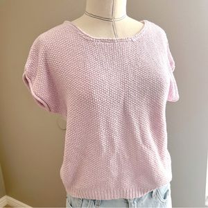 Jessica Simpson Lavender Short Sleeve Sweater- Sz Small